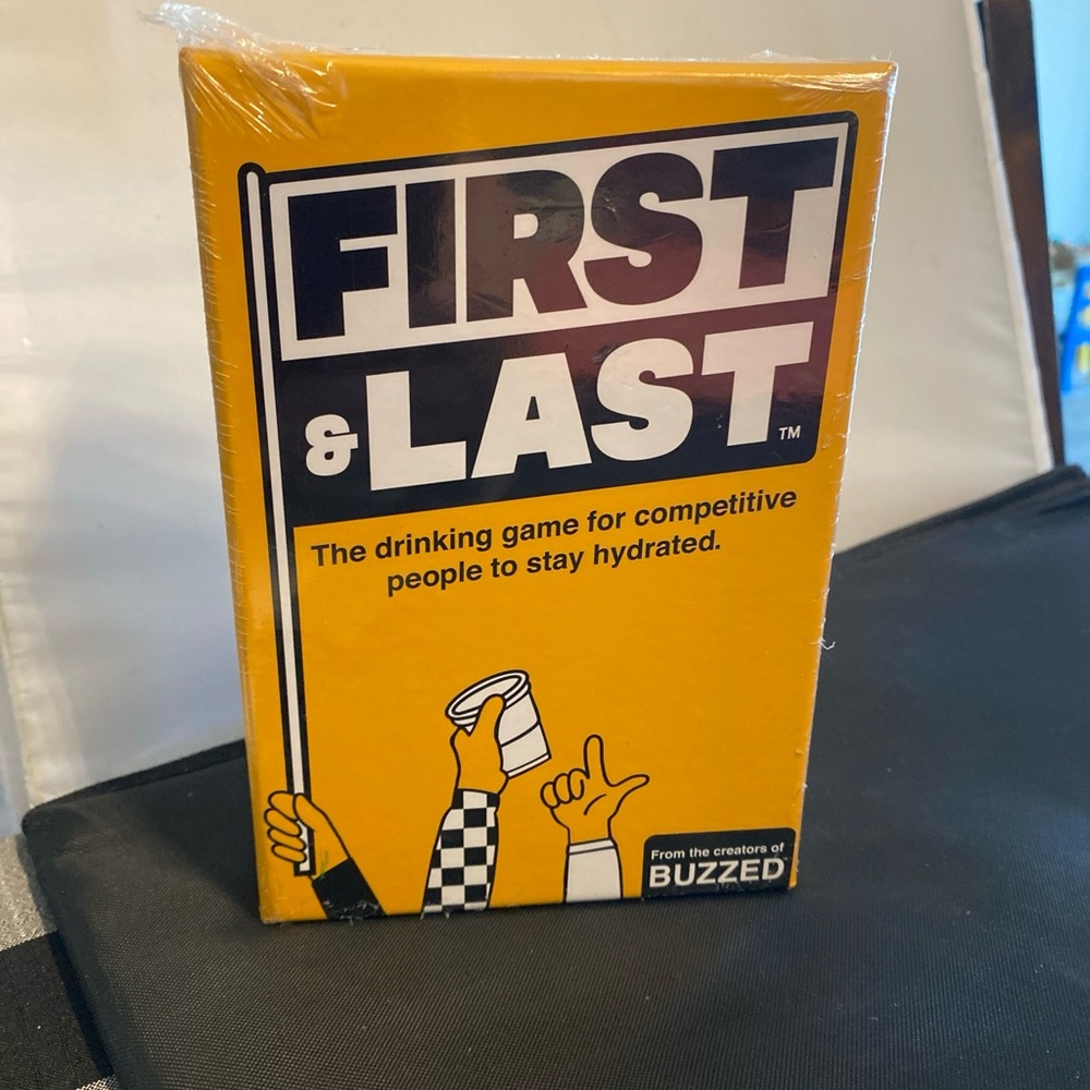 First and last drinking game